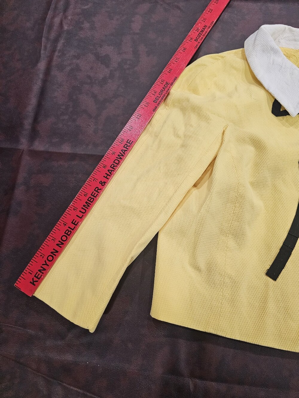 N Yellow And Black Moschino Jacket Vintage Sz 10 - Picture 6 of 9